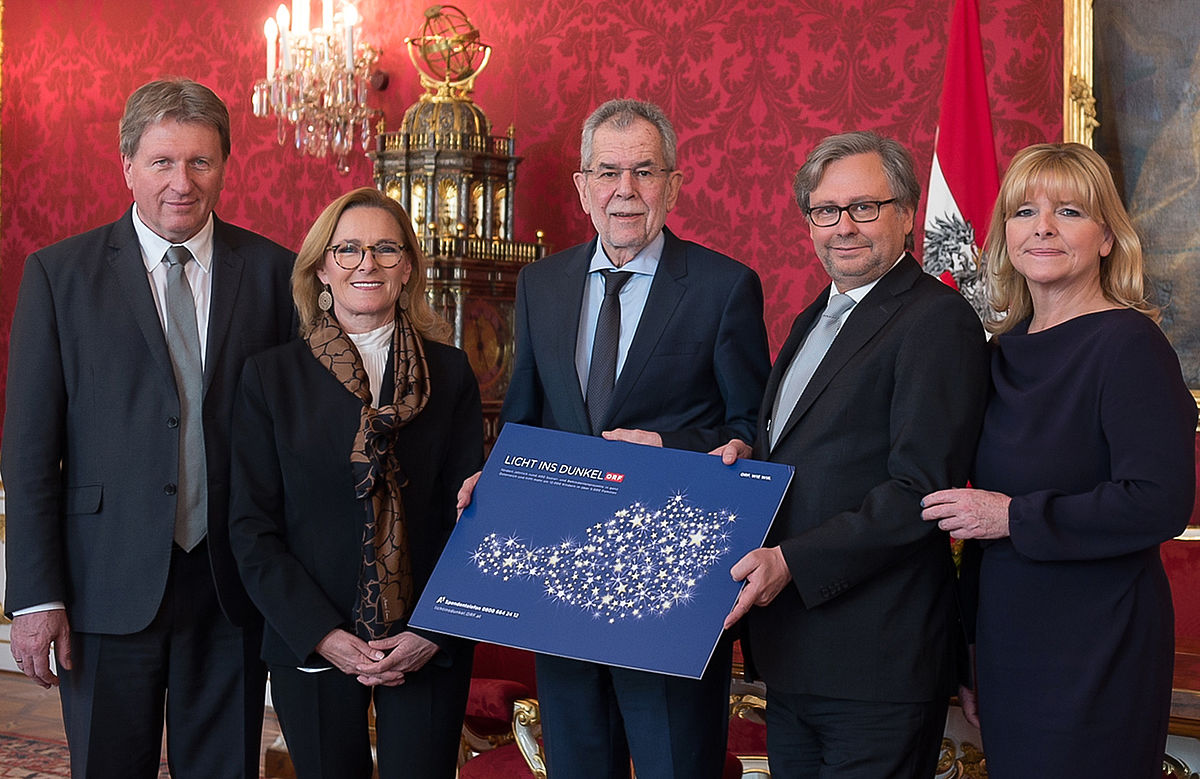 Bundespräsident Alexander Van der Bellen übernimmt die Schirmherrschaft über 'Licht ins Dunkel'