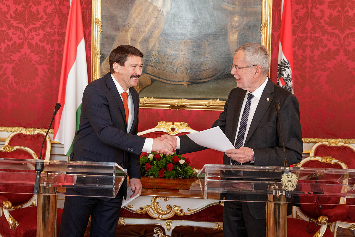 Offizieller Besuch des Präsidenten der Republik Ungarn in Österreich 20. Februar 2019