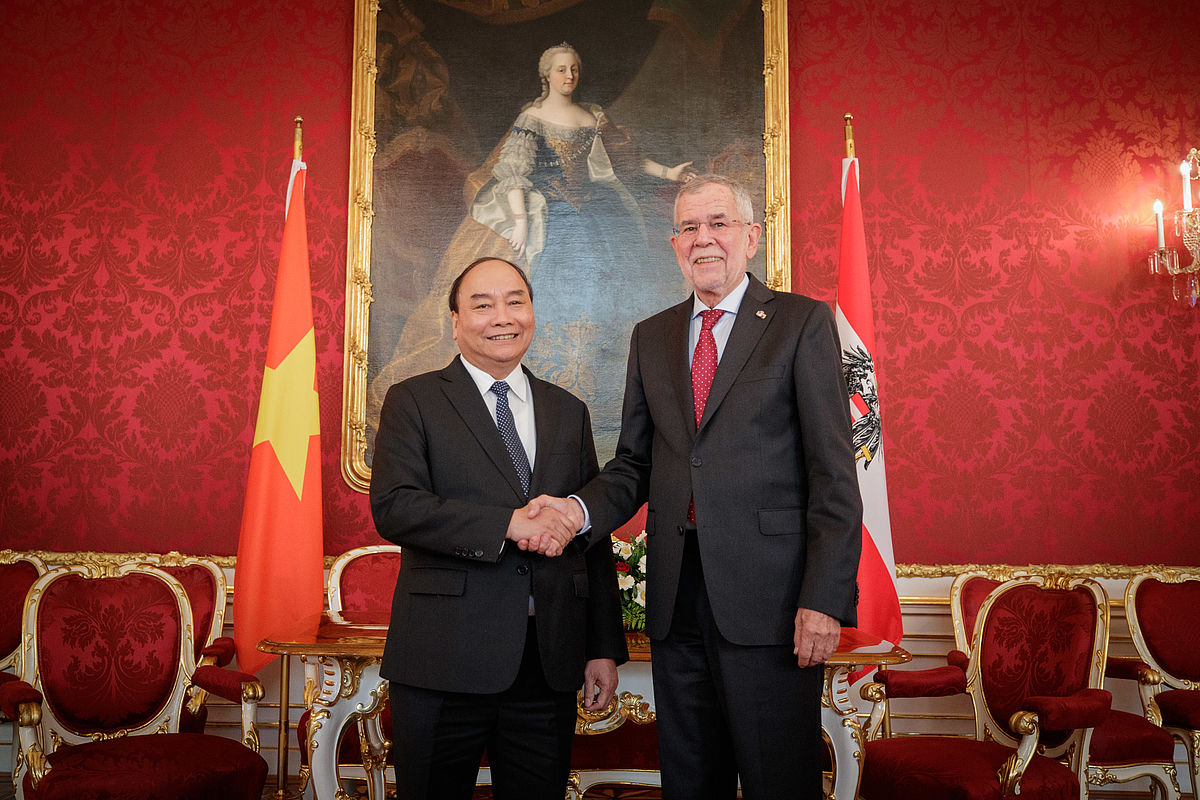 Gespräch mit dem Premierminister der Sozialistischen Republik Vietnam, NGUYEN Xuan Phuc