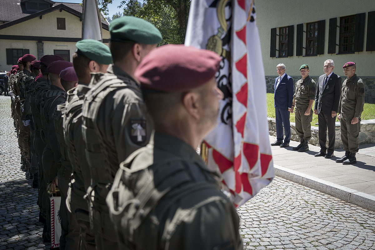 Truppenbesuch in Begleitung von Landeshauptmann Peter Kaiser bei der 7. Jägerbrigade-Jägerbataillon 25